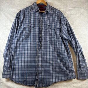 TWENTY X‎ by Wrangler. Mens Plaid Long Sleeve Button Up Shirt  Siize XL